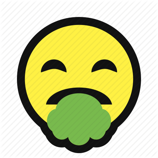 Emote, Puke, Sick, Unwell, Vomit, Yellow Icon
