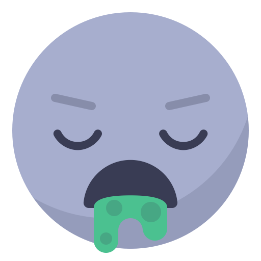 Face, Smiley, Smile, Sick, Puke, Vomit, Drunk Icon