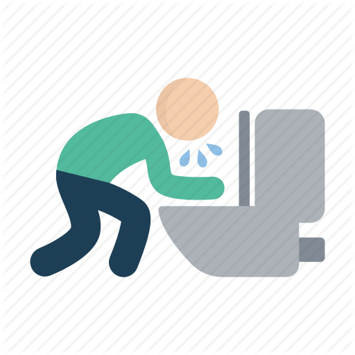 Puke, Sick, Sickness, Toilet, Vomit Icon