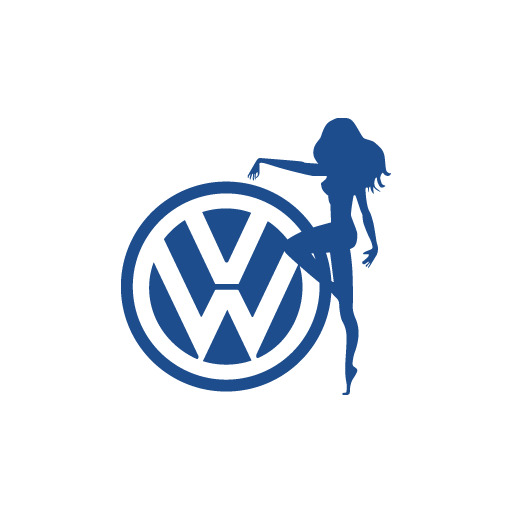 Vw Lady Girl Drift For Japanese Car Vinyl Decal Sticker Available