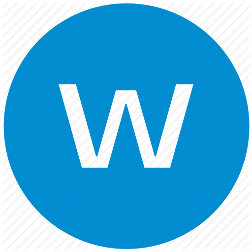 Key, Latin, Letter, W Icon