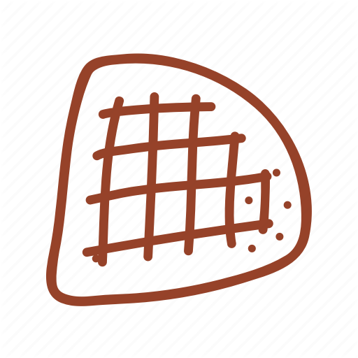 Bakery, Breakfast, Dessert, Food, Sweet, Tasty, Waffle Icon