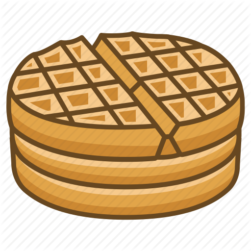 Breakfast, Dessert, Iron, Stack, Waffle Icon