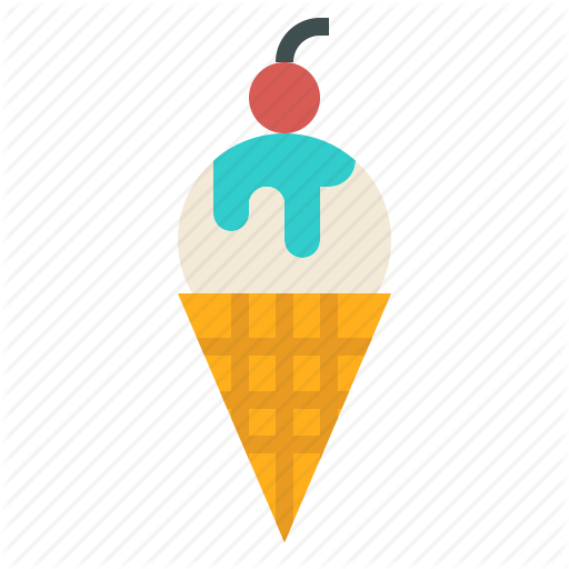Cone, Cream, Ice, Sweet, Vanilla, Waffle Icon