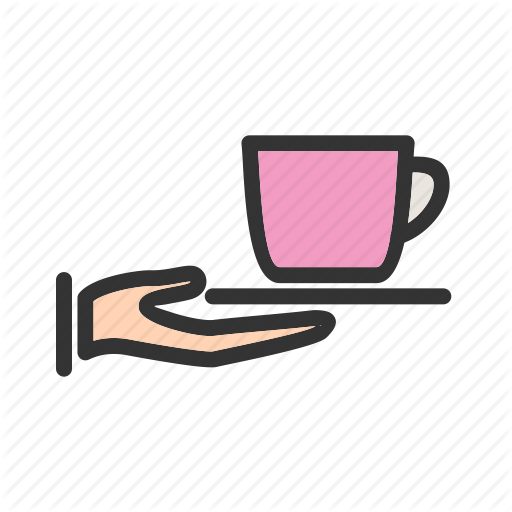 Cup, Restaurant, Serving, Tea, Teapot, Tray, Waiter Icon