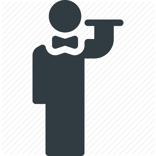 Dinner, Order, Restaurant, Service, Waiter Icon