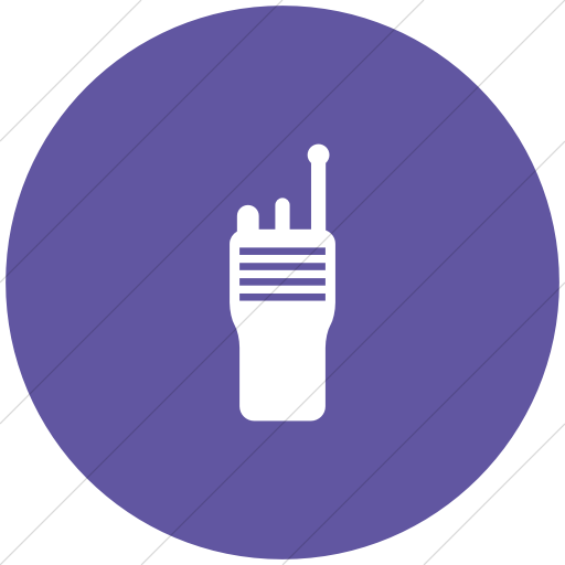 Flat Circle White On Purple Ocha Humanitarians