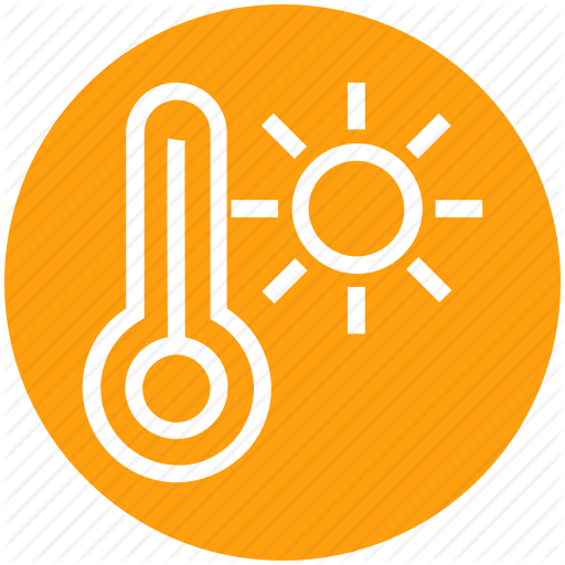 Heat, Holiday, Summer, Sun, Temperature, Thermometer, Warm Icon