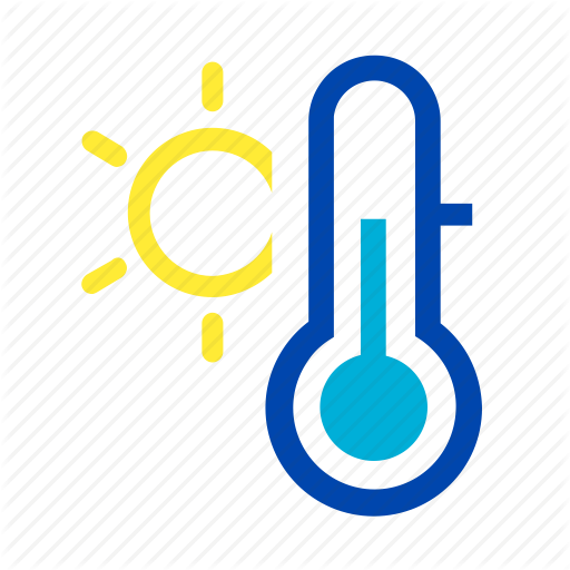 Mild, Spring, Summer, Sun, Temperature, Thermometer, Warm Icon