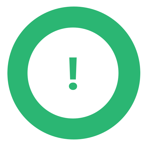 Exclamation, Green, Warning Icon