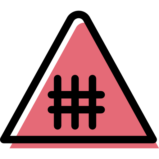 Triangle, Warning, Railroad Icon