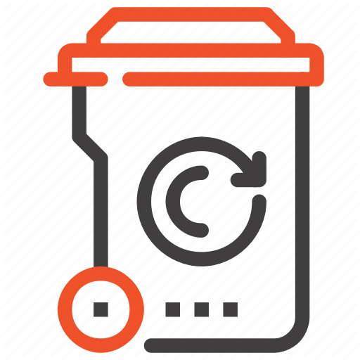 Bin, Garbage, Recycle, Recycling, Reduction, Trash, Waste Icon