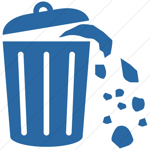 Simple Blue Ocha Humanitarians Wash Solid Waste Icon