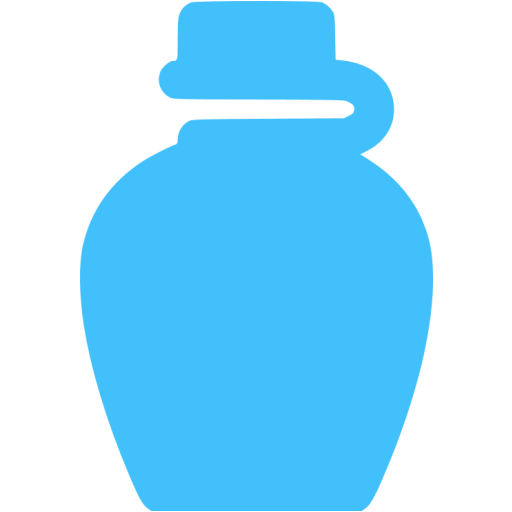 Caribbean Blue Water Bottle Icon