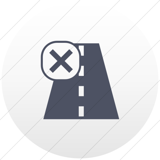 Flat Circle Blue Gray On White Gradient Ocha