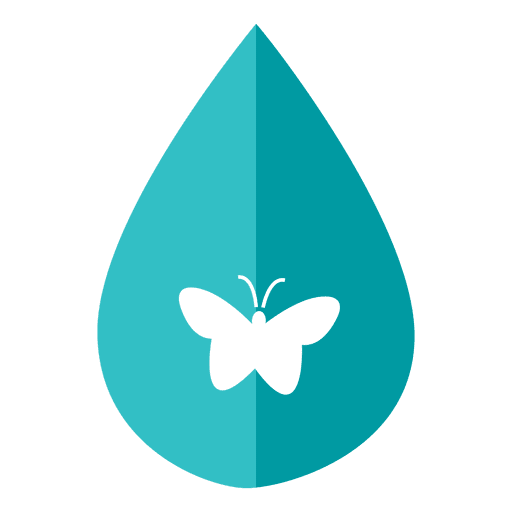 Butterfly Water Drop Icon