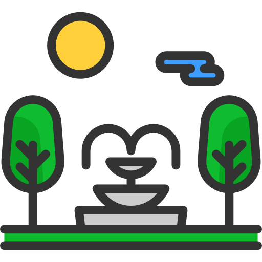 Park, Buildings, Garden, Water, Architecture And City, Fountan