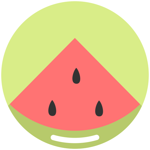 Watermelon Icon Minimal Fruit Iconset Alex T