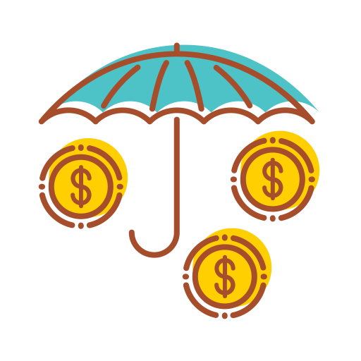 Insurance, Protection, Secutiry, Umbrella, Rain, Waterproof Icon