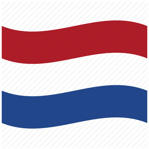Netherlands, Nl, Red, Waving Flag Icon