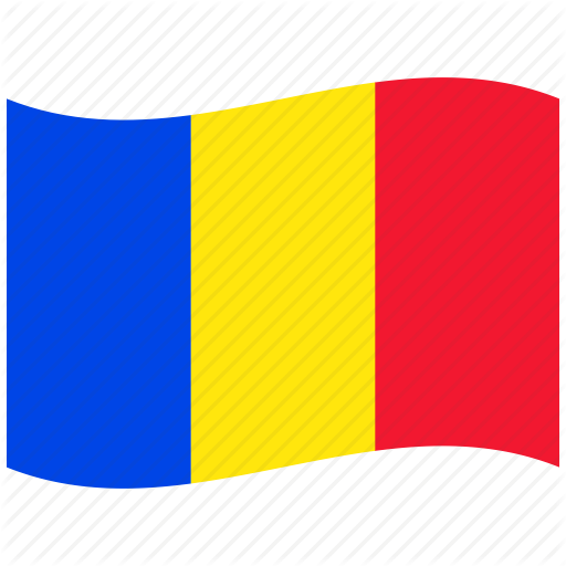 Red, Republic, Ro, Romania, Romanian Flag, Waving Flag Icon