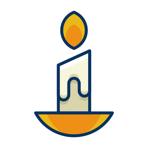 Icons Candle, Christmas, Decoration, Fire, Flame, Wax Icon