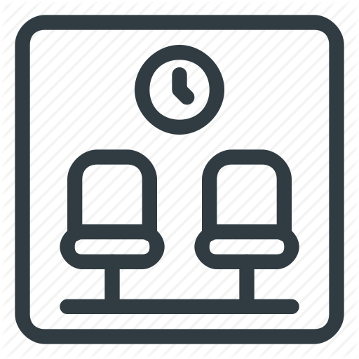 Find, Room, Sign, Waiting, Wayfinding Icon