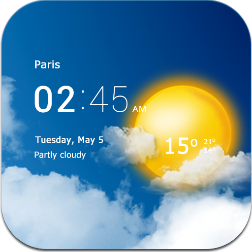 Transparent Clock Weather Apk Download From Moboplay