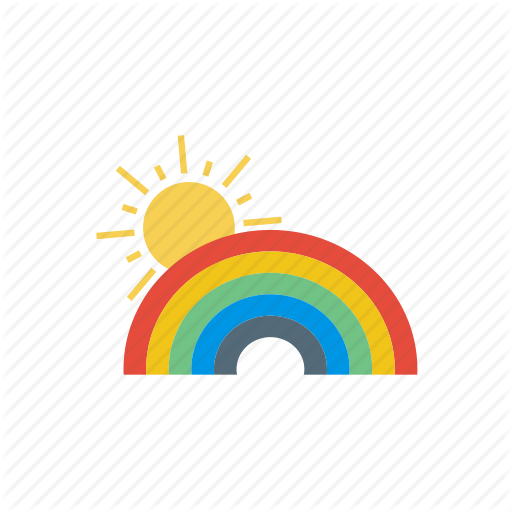 Forecast, Rainbow, Weather Icon