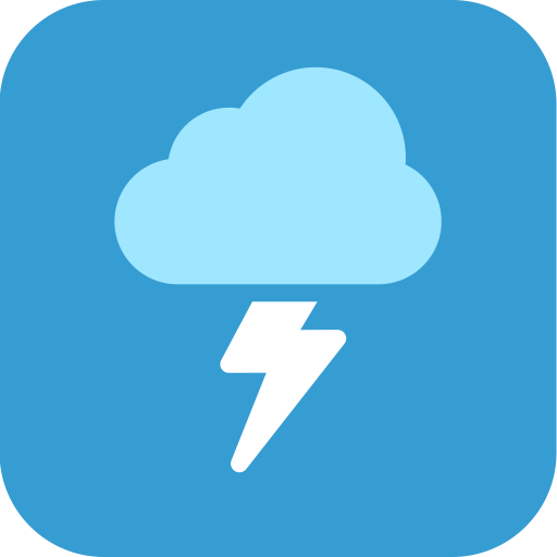 Thunder, Storm, Weather Icon