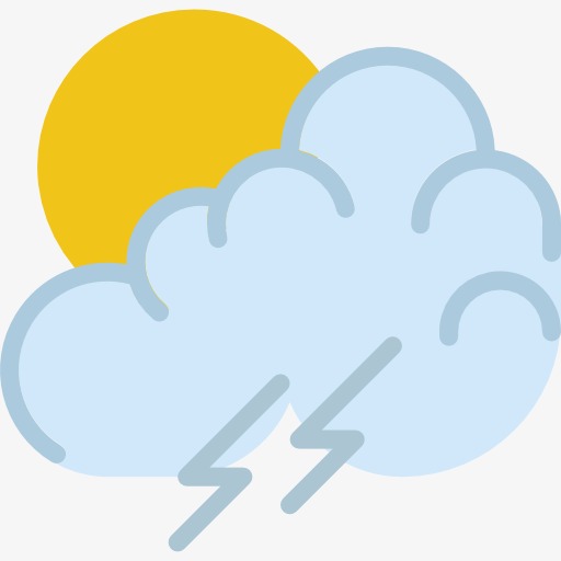 Weather Icon, Weather Clipart, Thunder, Lightning Png Image