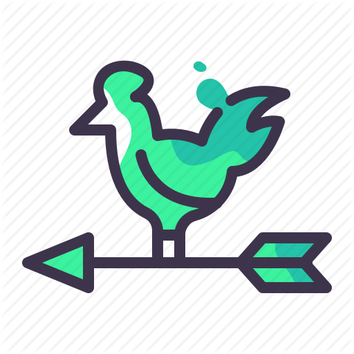 Direction, Location, Navigation, Pointer, Weathervane Icon