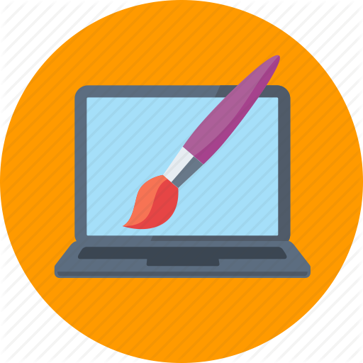 Graphic Design, Paintbrush, Web Design Icon