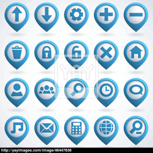 Web Icon Set Vector