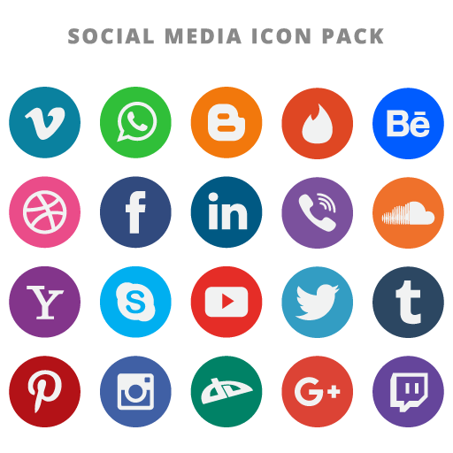 Social Networks Vector Logo Png Images