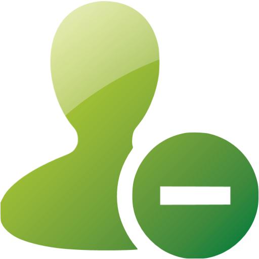 Web Green Remove User Icon