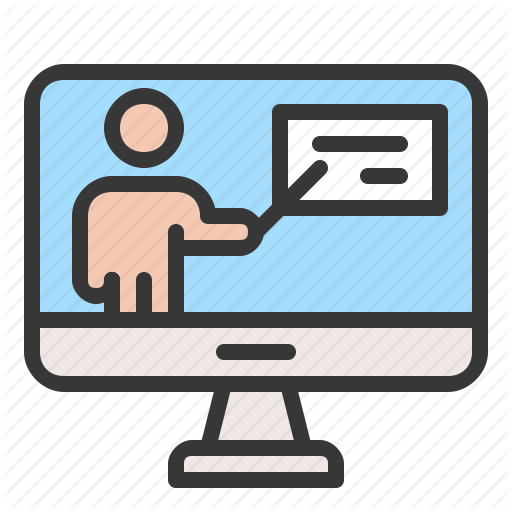 E Learning, Education, Learning, Presentation, Seminar, Webinar Icon