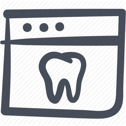 Care, Computer, Dental, Doodle, Screen, Tooth, Webpage Icon