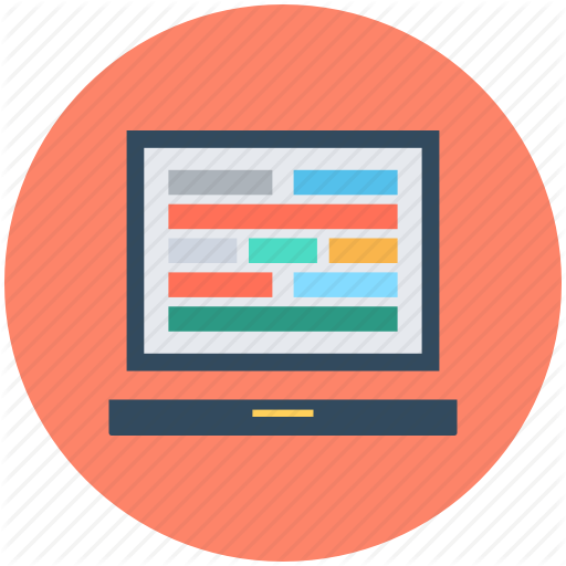 Web Layout, Web Page, Web Template, Website Design Template Icon