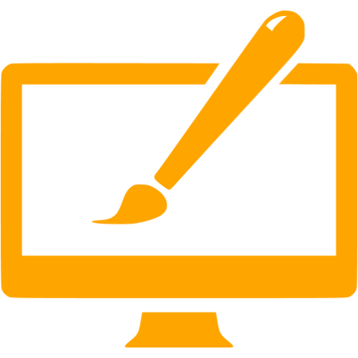 Orange Website Design Icon