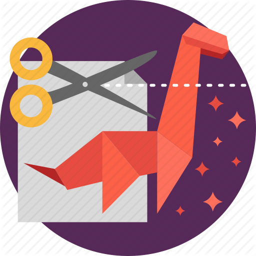 Concept, Cutter, Energetic, Futuristic, Maker, Origami, Paper Icon