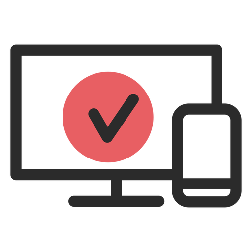 Optimised Website Colored Stroke Icon