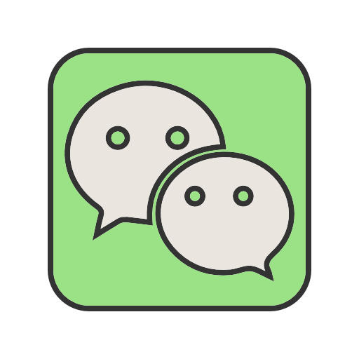 Wechat Icon Free Of Social Media Logos Ii Filled Line