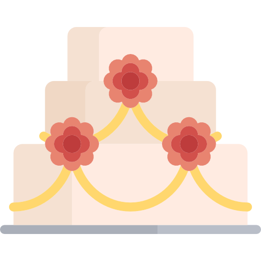 Wedding Cake, Sweet, Bakery, Dessert, Birthday, Food Icon