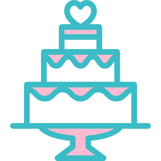 Birthday, Sweet, Wedding Cake, Dessert, Food, Bakery Icon