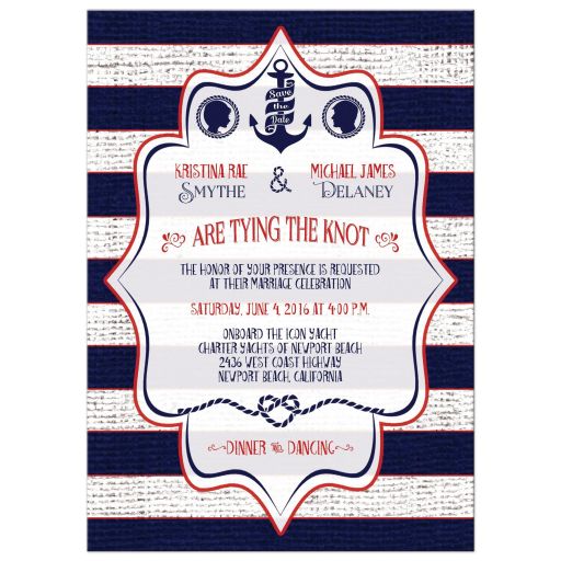 Sailing Or Nautical Themed Wedding Invitations