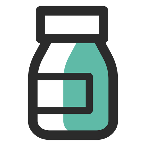 Food Supplement Colored Stroke Icon