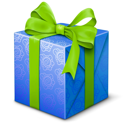 Blue, Gift, Present, Welcome Icon Png