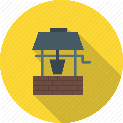 Bucket, Deep, Hole, Old, Rope, Water, Well Icon