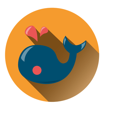 Whale Round Icon